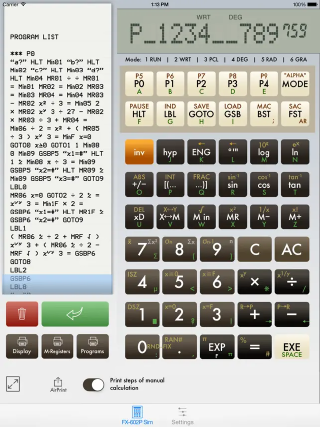 Picture 1: FX-602P Sim.